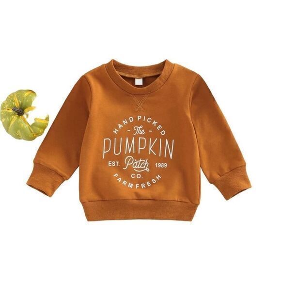 New Kidâs Pumpkin Patch Sweatshirt Size 2t, 4t